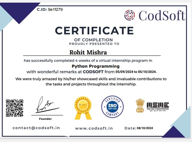 Certificate 1